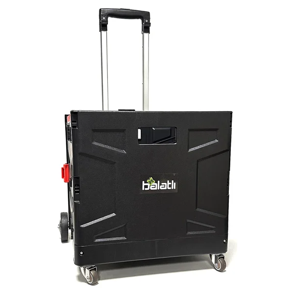 Balatlı Katlanabilir Yükseklik Ayarlı Paket Taşıma Arabası D350 - Görsel 4