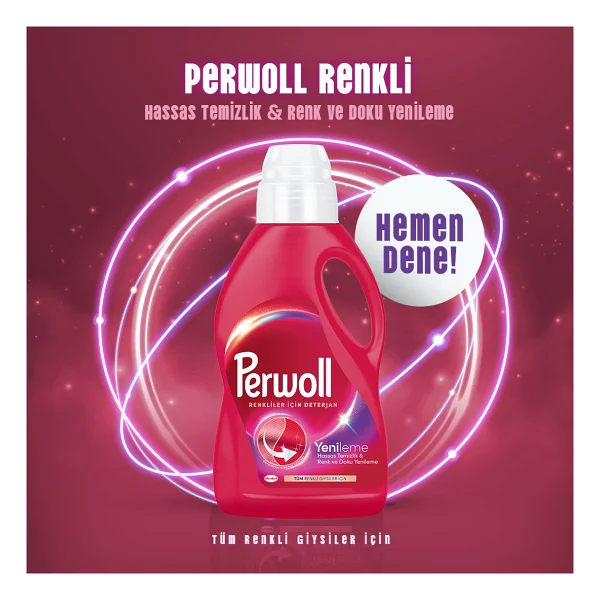 Perwoll Yenileme Renkliler için Sıvı Deterjan 27 Yıkama 1.485 lt - Görsel 4