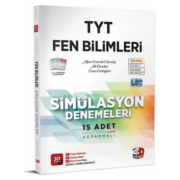 3d Yayınları Tyt Fen Bilimleri Simülasyon Denemeleri - Görsel 3