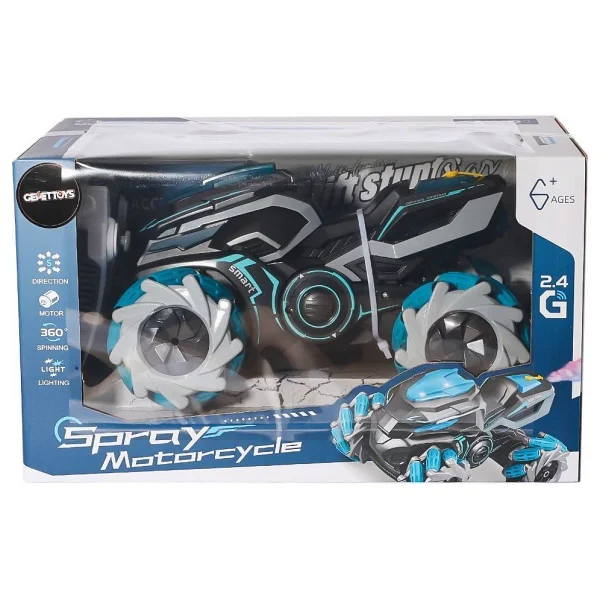 Qh300-3 Drift Yapan Duman Çıkartan Motorcycle Kız Erkek Çocuk Oyuncak Eğitici Oyuncaklar - Görsel 2
