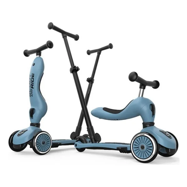 Scoot And Ride Highwaykick 1 Push And Go Mavi 3 Tekerlekli Oturaklı Çocuk Scooter - Görsel 2
