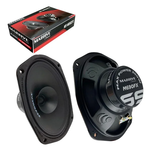 Massive Ms-M690fx 300 W Midrange Oval Oto Hoparlör - Görsel 2
