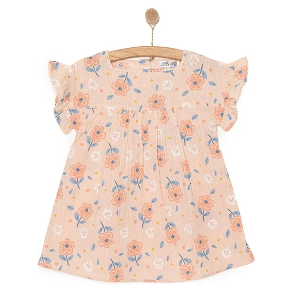 HelloBaby Flowers Kız Elbise Kız Bebek - Görsel 4