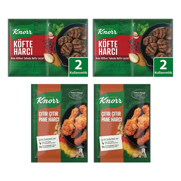 Knorr Köfte Harcı Ve Çıtır Pane Harcı 4'lü Karma Paket - 90 Gr - Görsel 4