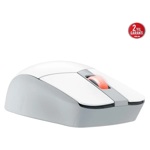 Asus Rog Strix Impact Iıı Beyaz Optik Kablosuz Oyuncu Mouse - Görsel 4