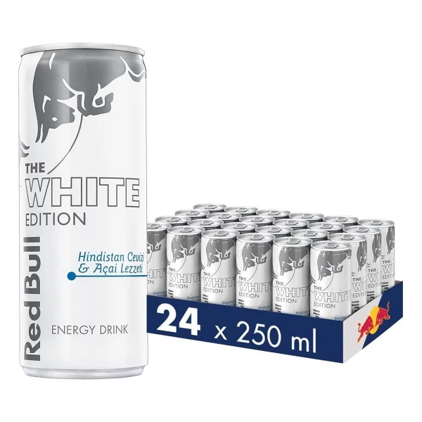 Red Bull White Edition Hindistan Cevizi & Açai Enerji İçeceği 24x250 Ml - Görsel 3