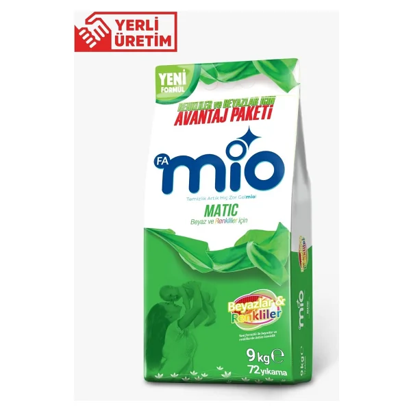 Mio Matik Renkliler Ve Beyazlar İçin 9 Kg Toz Deterjan - Görsel 2