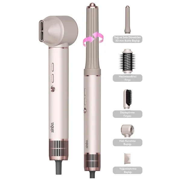 Sinbo Shd-1729 5in1 Saç Şekillendirme Seti - Görsel 6