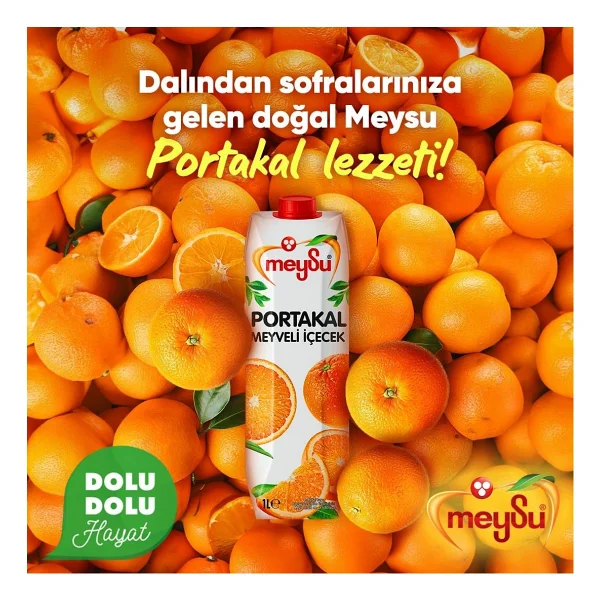 Meysu 1000 Ml Portakal Nektarı - Görsel 4