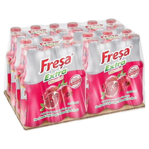 Freşa Extra Nar Aromalı Maden Suyu 24x200 Ml - Görsel 5