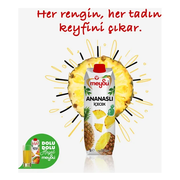 Meysu 1000 Ml Ananas Nektarı - Görsel 4