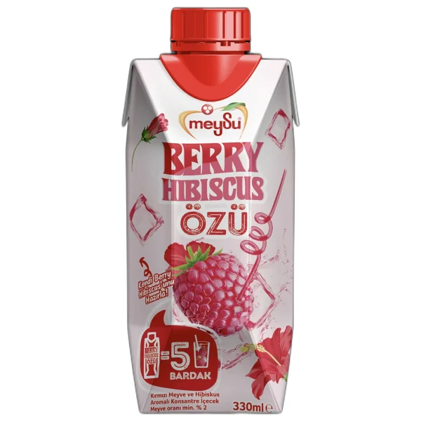 Meysu Berry Hibiscus Ozu 330 Ml X 12 Adet - Görsel 2