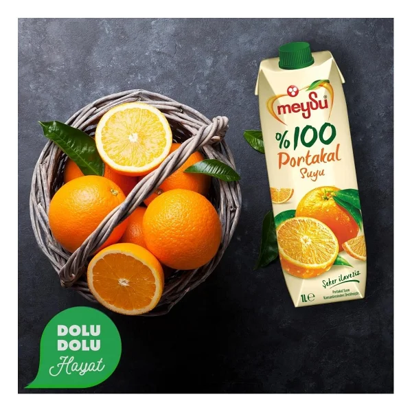 Meysu %100 Portakal Suyu 1 Lt X 6 Adet - Görsel 5