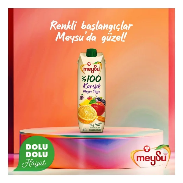 Meysu Karışık Meyve Suyu 1 Lt X 6 Adet - Görsel 4