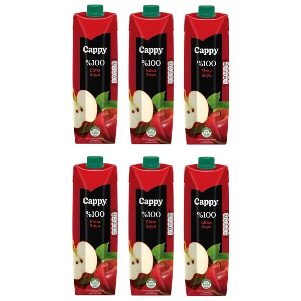 Cappy %100 Elma Suyu 1 Lt X 6 Adet - Görsel 4