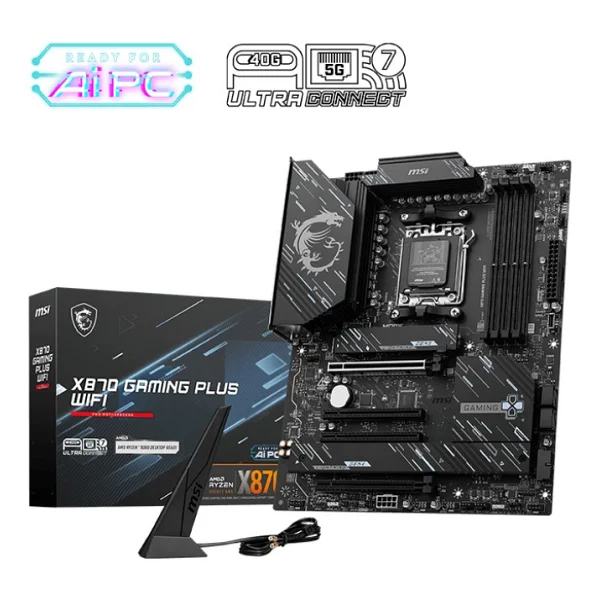 Msı X870 Gaming Plus Wi-Fi AMD Am5 DDR5 Atx Anakart - Görsel 6
