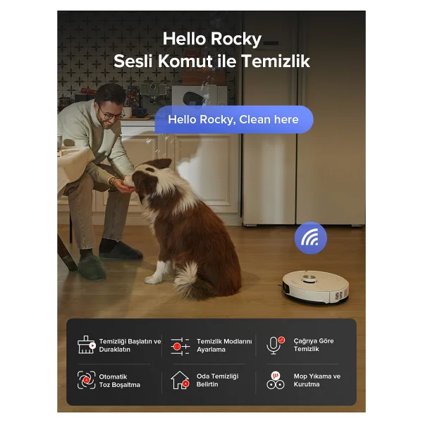 Roborock S8 Maxv Ultra Beyaz Çöp İstasyonlu Akıllı Robot Süpürge - Görsel 7