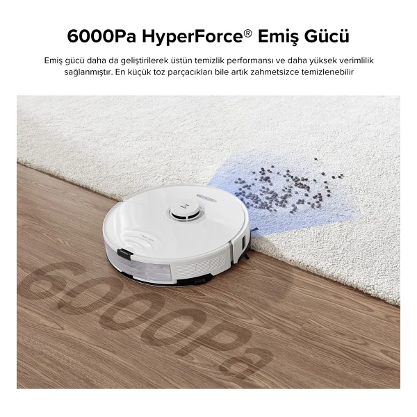 Roborock S8 Sonic Beyaz Akıllı Robot Süpürge - Görsel 3
