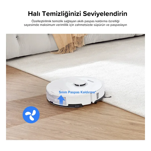 Roborock S8 Sonic Beyaz Akıllı Robot Süpürge - Görsel 4