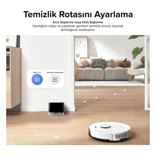 Roborock S8 Sonic Beyaz Akıllı Robot Süpürge - Görsel 5