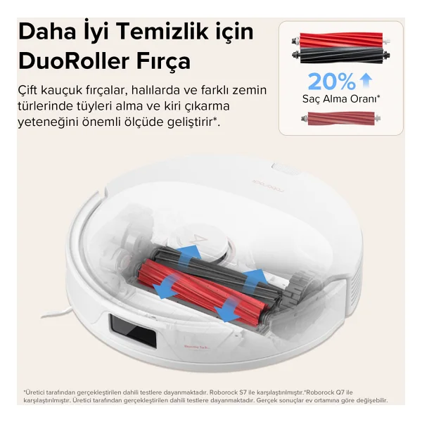 Roborock Q8 Max Beyaz Akıllı Robot Süpürge - Görsel 2