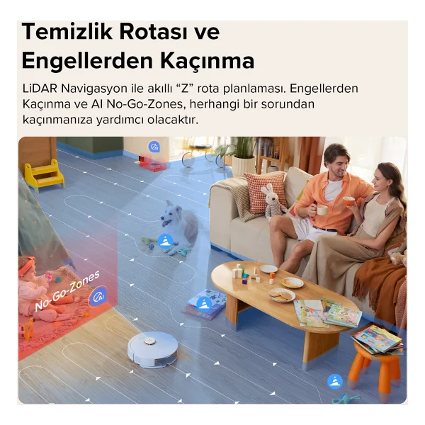 Roborock Q8 Max Beyaz Akıllı Robot Süpürge - Görsel 5