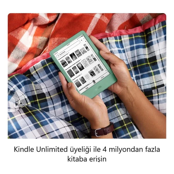 Amazon Kindle Basic 2024 E Kitap Okuyucu 16 GB Reklamlı Yeşil - Görsel 5