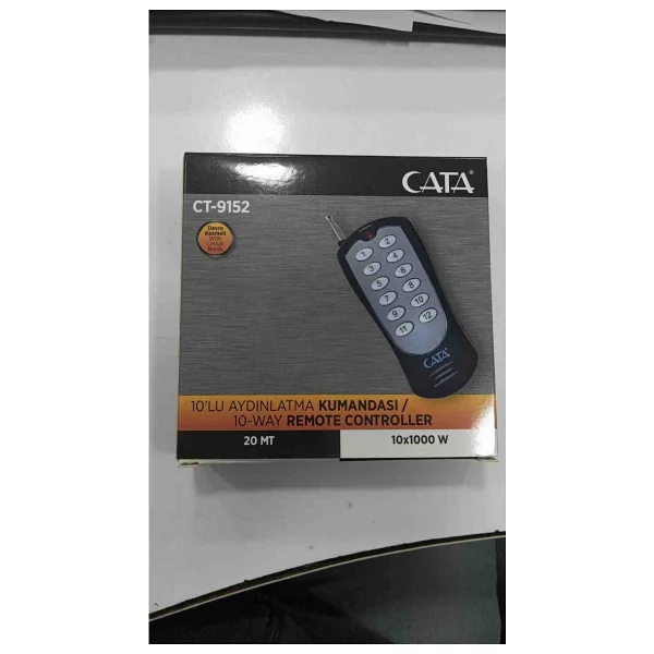 Cata 10 Lu Cata Avize Kumandası - Siyah - Görsel 2