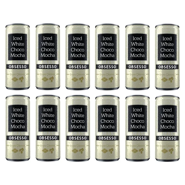 Obsesso Beyaz Çikolata Soğuk Kahve 250 Ml X 12 Adet - 1 Paket - Ice Coffee - Görsel 3