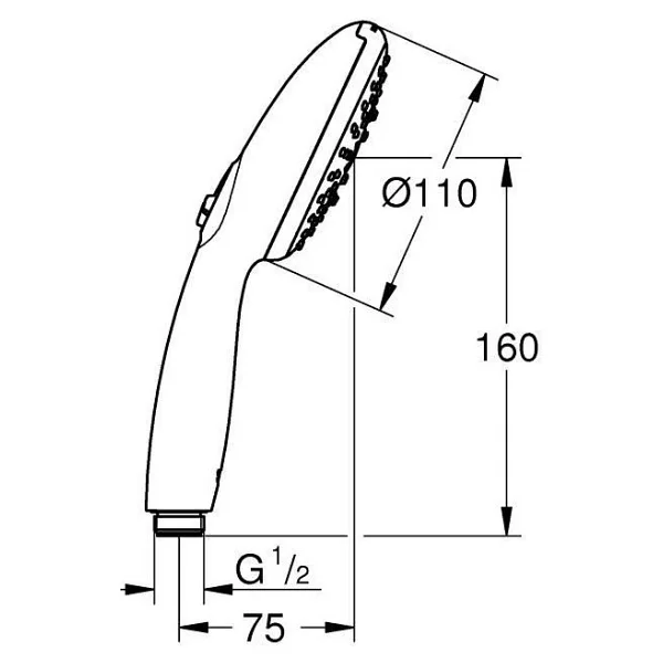 Grohe Tempesta 110 El Duşu 3 Akışlı Rain,Jet,Masaj - 28419003 - Görsel 5