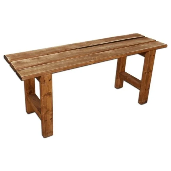 Pinoxi Ahşap Bank Bench Sandalye Mutfak Bank Ceviz 100cm X 30cm - Görsel 2