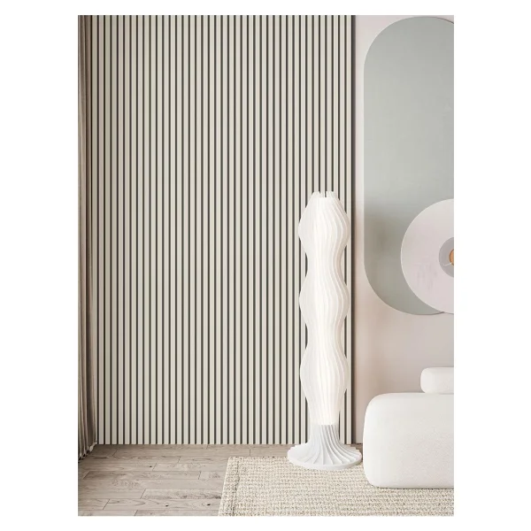 Vera Dekor 100 X 275 Beyaz Akustik Duvar Paneli /Mdf/ 4mm Keçe / 9mm Çıta - Görsel 3