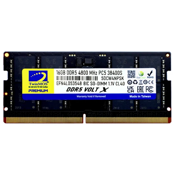 Twinmos Voltx 16 GB 4800 MHz Cl40 Tmd516gb4800s40 DDR5 RAM - Görsel 5