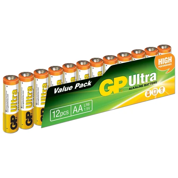 Gp 15au Lr6 Ultra Alkalin 12'li Aa Kalem Pil - Görsel 10