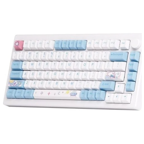 Akko Mod007 He PC Stellar Journey RGB Tkl Cream Yellow Magnetic Switch Kablolu Mekanik Oyuncu Klavyesi - Görsel 2