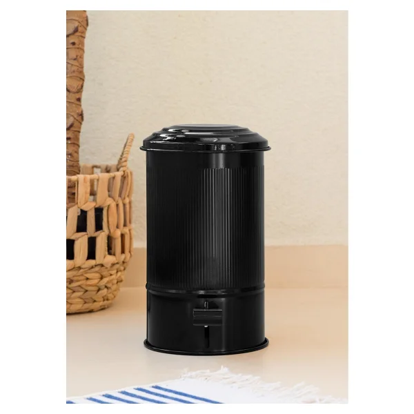 The Mia Stripe Siyah 5 Lt Banyo Çöp Kovası - Görsel 3