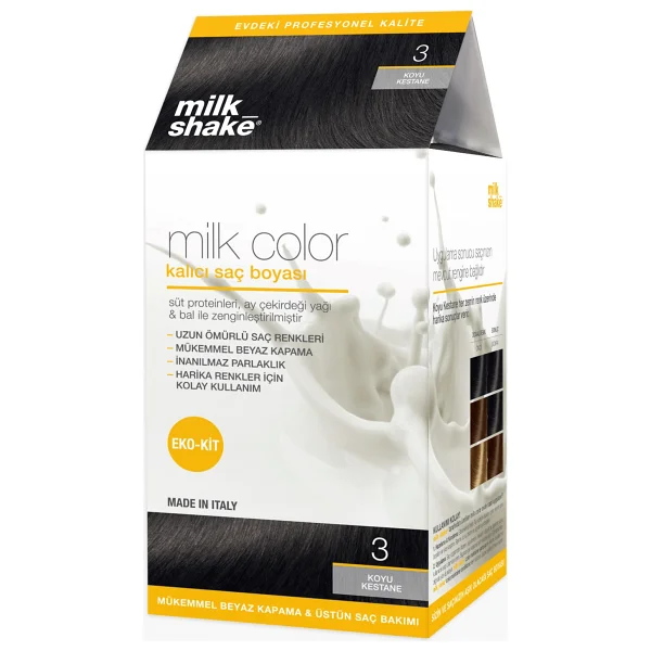 Milk Shake Milk Color Kalıcı 7.43 Orta Kumral Bakır Dore Saç Boyası - Görsel 7