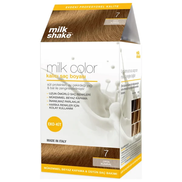Milk Shake Milk Color Kalıcı 7 Orta Kumral Saç Boyası - Görsel 3
