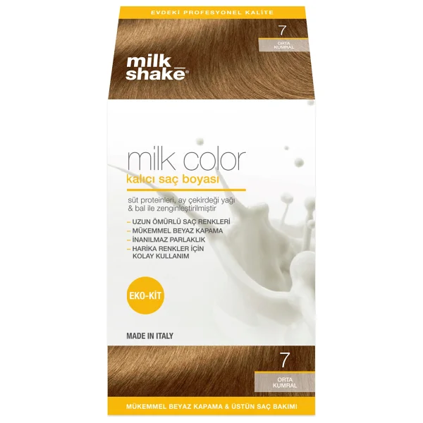 Milk Shake Milk Color Kalıcı 7 Orta Kumral Saç Boyası - Görsel 4