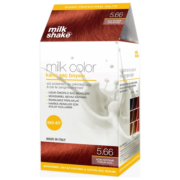 Milk Shake Milk Color Kalıcı 7.43 Orta Kumral Bakır Dore Saç Boyası - Görsel 5