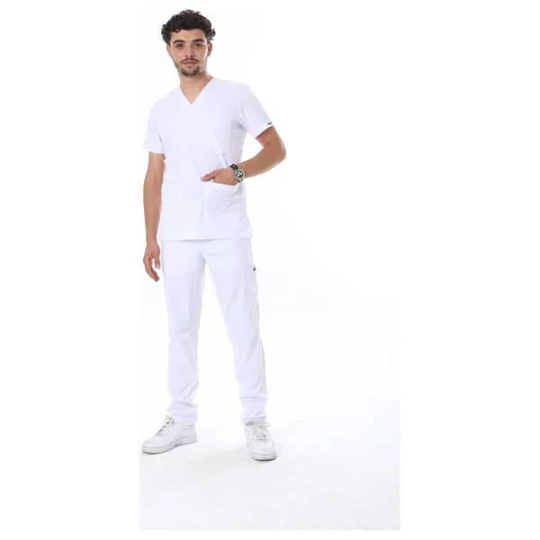 Tbuniform Beyaz Likralı Üniforma - Görsel 2