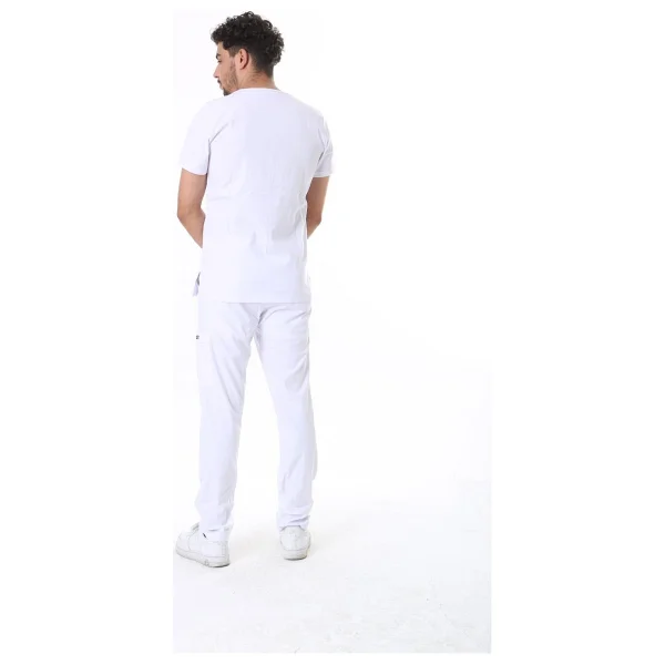 Tbuniform Beyaz Likralı Üniforma - Görsel 4