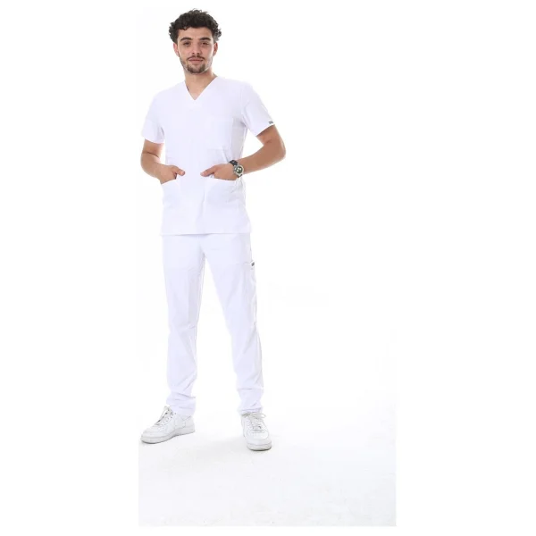 Tbuniform Beyaz Likralı Üniforma - Görsel 7