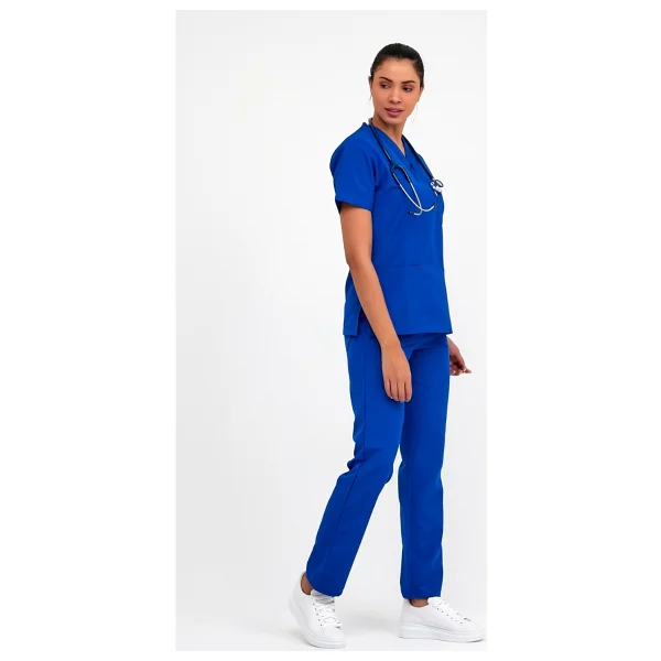 Tbuniform Sax Likralı Üniforma - Saks Mavi - XL - Görsel 4