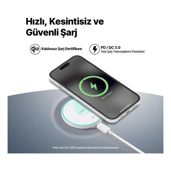 Ttec Aircharger M Pro Qi2 15 W Magsafe Kablosuz Hızlı Şarj Aleti - Görsel 3