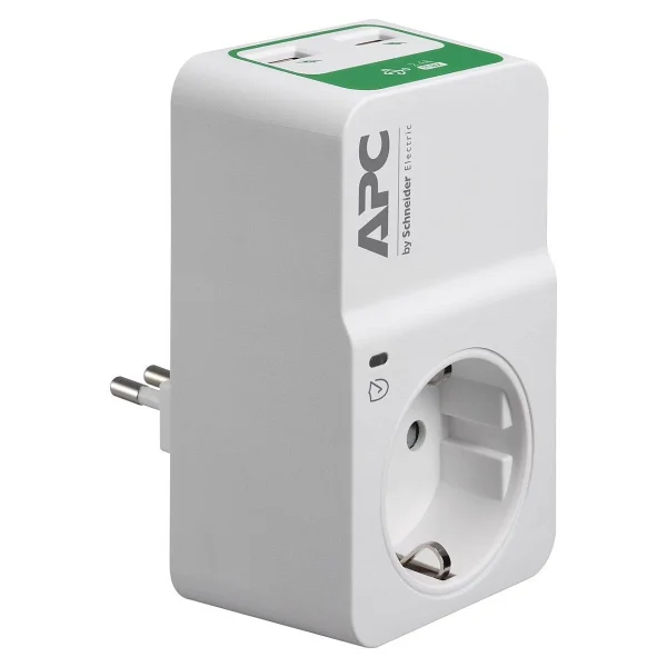 Schneider Electric APC PM1WU2-GR 918 Joule USB'li Kablosuz Akım Korumalı Priz - Görsel 2