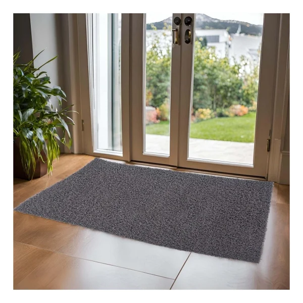 Mr Milrey Kıvırcık Plastik Paspas - Kalınlık 14 Mm / Islak & Kaydırmaz Iç Ve Dış Zeminler - Gri - 100 X 50 Cm - Görsel 2