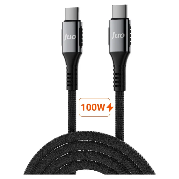 Juo Jcbk101 100 W 1 M Type-C To Type-C Hızlı Şarj Kablosu - Görsel 6