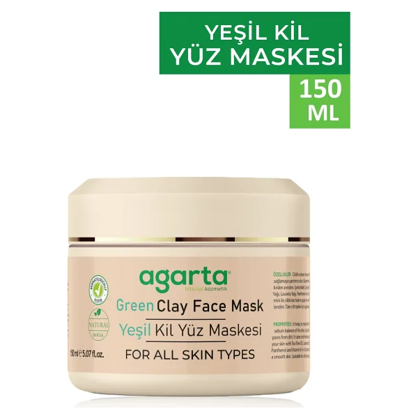 Agarta Yeşil Kil 150 Ml Yüz Maskesi - Görsel 2