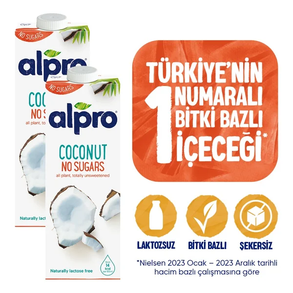 Alpro Şekersiz Hindistan Cevizi Sütü 1 Lt 2'li - Görsel 10